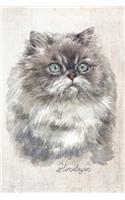 Himalayan Cat Portrait Notebook
