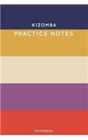 Kizomba Practice Notes: Cute Stripped Autumn Themed Dancing Notebook for Serious Dance Lovers - 6"x9" 100 Pages Journal