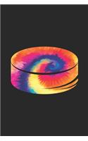 Tie Dye Hockey Notebook - Sports Gift for Hockey Player - Hockey Journal - Hockey Diary