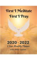 2020-2022 3 Year Monthly Planner with Bible Quotes