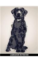 Labrador Retriever: Notebook with Alternate Lined and Blank Pages for Writing & Drawing(11 Dog Novelty Art Journal)