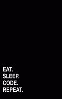 Eat Sleep Code Repeat: (Dot Grid Notebook)