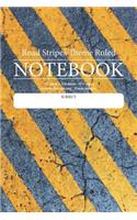 Road Stripes Theme Ruled Notebook