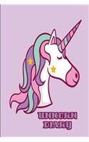 Unicorn Diary: Unicorn 2019 Weekly Planner, Cute Diary a Week to a Page