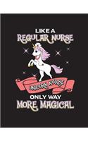 Like A Regular Nurse Unicorn Nurse Onlly Way More Magical