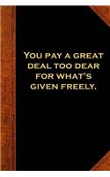 2019 Daily Planner Shakespeare Quote Pay Given Freely 384 Pages