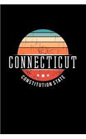 Connecticut Constitution State: Connecticut State USA Souvenir Blank Notebook Journal