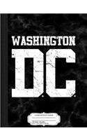 Distressed Washington DC Composition Notebook: College Ruled 93/4 X 71/2 100 Sheets 200 Pages for Writing