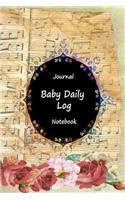 Journal Baby Daily Log Notebook: Music Lover, Breastfeeding Journal, Baby Newborn Diapers, Childcare Nanny Report Book, Eat, Sleep, Poop Schedule Log Journal, Child's Health Record 