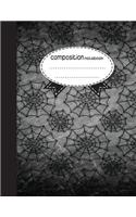 Composition Notebook, 8.5 x 11, 110 pages: cobweb Halloween: (School Notebooks)