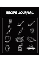 Recipe Journal: (Recipe Journal Vol. 30) Glossy And Soft Cover, (Size 8" x 10") Blank Cookbook To Write In, Paperback (Blank Cookbooks and Recipe Books), 100 Spacio