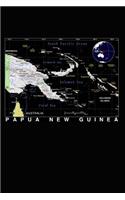 Modern Day Color Map of Papua New Guinea Journal: Take Notes, Write Down Memories in this 150 Page Lined Journal