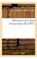 Mémoire Sur Le Droit d'Association