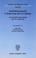 Institutionenwandel in Regierung Und Verwaltung
