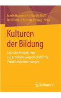 Kulturen Der Bildung