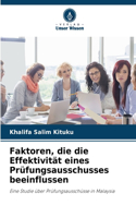 Faktoren, die die Effektivität eines Prüfungsausschusses beeinflussen
