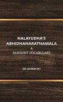 halayudh's abhidhanaratnamala