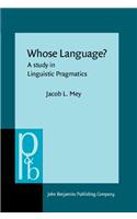 Whose Language?