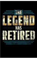 The Legend Has Retired: Large Print Internet Address, Username And Password Book For Seniors