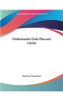 Ordonnantie Ende Placcaet (1654)