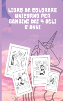 Libro da colorare Unicorno per bambini dai 4 agli 8 anni