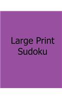 Large Print Sudoku: Easy to Moderate, Vol. 2: Enjoyable, Large Grid Puzzles(English)
