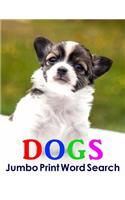 Dogs Jumbo Print Word Search