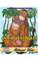 Animal Zentangle Adult Coloring Book