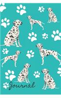 Journal: Anxiety Journal and Coloring Book 6x9 90 Pages Positive Affirmations Mandala Coloring Book - Dalmatian Dog Cover