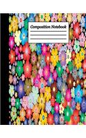 Composition Notebook: Floral Wide Ruled Notebook Lined School Journal - 100 Pages - 8.5x11 - Children Kids Girls Teens Women - Subject ... floral (Wide Ruled School Compo