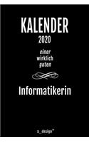 Kalender 2020 für Informatiker / Informatikerin: Wochenplaner / Tagebuch / Journal für das ganze Jahr: Platz für Notizen, Planung / Planungen / Planer, Erinnerungen und Sprüche