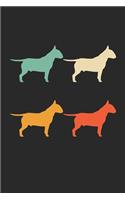Bull Terrier Notebook - Retro Bull Terrier Journal - Vintage Bull Terrier Diary