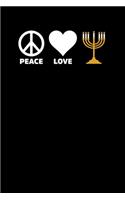 Peace Love Menorah