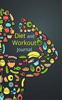 Diet and Workout Journal-Workout and Nutrition Journal- Weight loss tracking- Fitness tracking- Losing weight for men