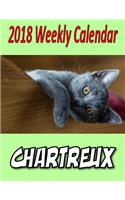 2018 Weekly Calendar Chartreux: Cat Jokes, Puns & Mazes, Personal Notes, To Do Lists and More...