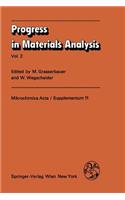 Progress in Materials Analysis