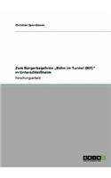 Zum Bürgerbegehren "Bahn im Tunnel (BIT)" in Unterschleißheim