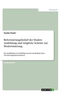 Reformierungsbedarf der Dualen Ausbildung und mögliche Schritte zur Modernisierung