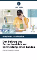 Der Beitrag des Fernunterrichts zur Entwicklung eines Landes