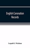 English coronation records