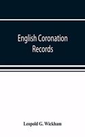 English coronation records