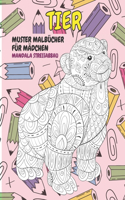 Muster Malbücher für Mädchen - Mandala Stressabbau - Tier