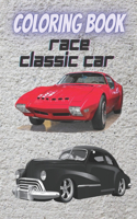 race Classic Cars Coloring Book