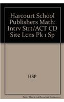 Harcourt School Publishers Math: Intrv Strt/ACT CD Site Lcns Pk 1 Sp