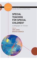 Special Teaching for Special Children? Pedagogies for Inclusion