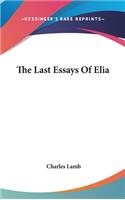 Last Essays Of Elia