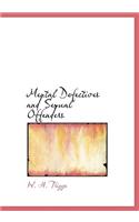 Mental Defectives and Sexual Offenders