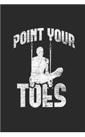 Point Your Toes: Gymnastics Notebook, Graph Paper (6 x 9 - 120 pages) Sports Themed Notebook for Daily Journal, Diary, and Gift