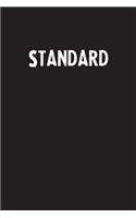 Standard: Simple Blank Lined Notebook Journal
