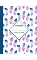 Composition Notebook Wide Ruled Lined paper
